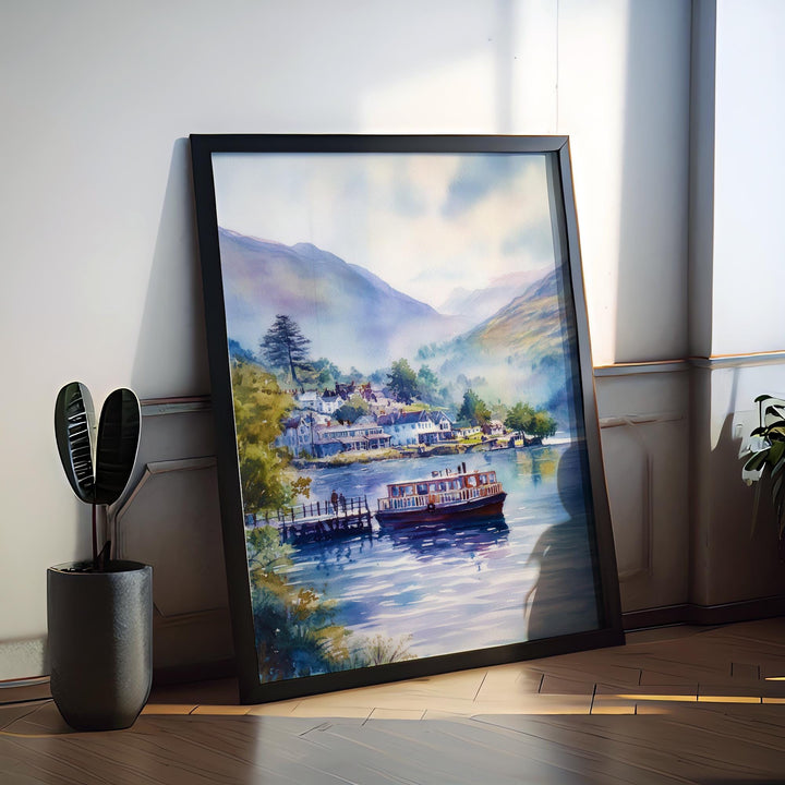 Glenridding Watercolor Poster Wall Art Glenridding Wall Decor Home Décor Glenridding Gift United Kingdom Art Lover Gift, Travel Print