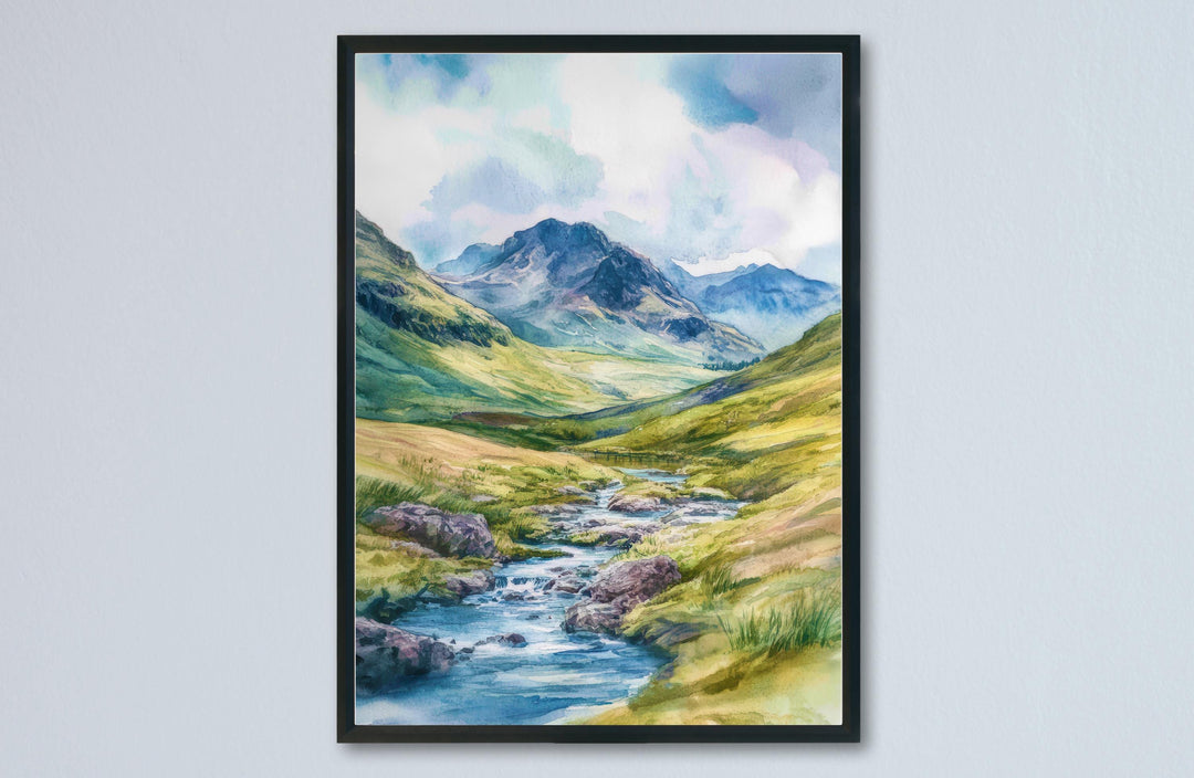 Eskdale Watercolor Poster Wall Art Eskdale Wall Hanging Home Décor Eskdale Gift Art Lovers United Kingdom Art Lover Gift