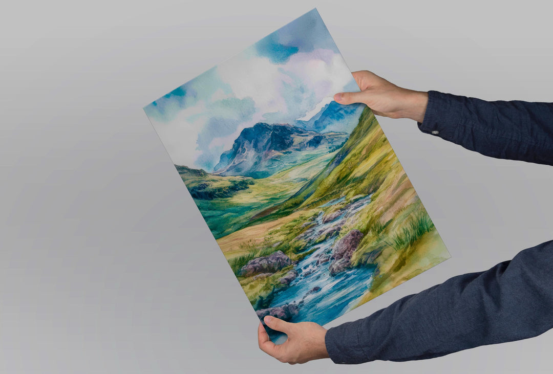 Eskdale Watercolor Poster Wall Art Eskdale Wall Hanging Home Décor Eskdale Gift Art Lovers United Kingdom Art Lover Gift