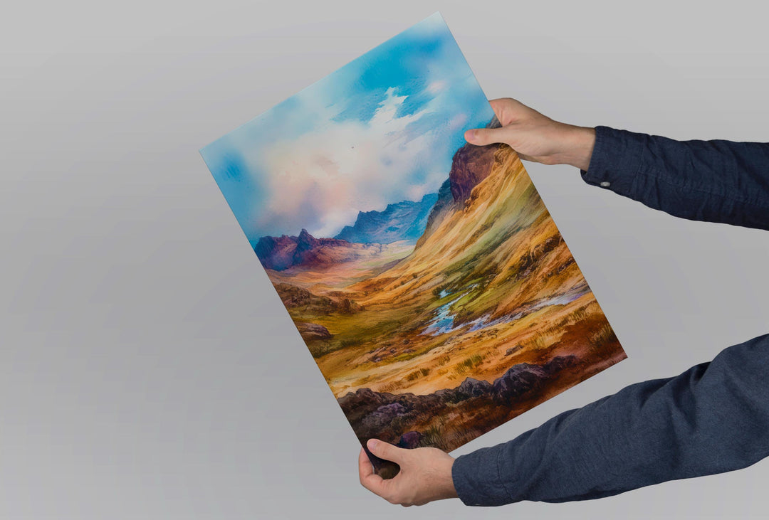 Eskdale Watercolor Poster Wall Art Eskdale Wall Hanging Home Décor Eskdale Gift Art Lovers United Kingdom Art Lover Gift