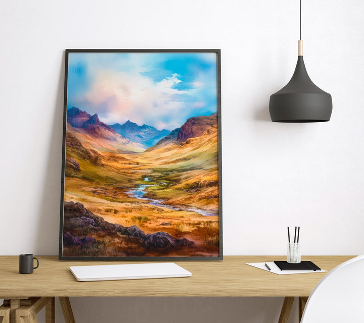 Eskdale Watercolor Poster Wall Art Eskdale Wall Hanging Home Décor Eskdale Gift Art Lovers United Kingdom Art Lover Gift