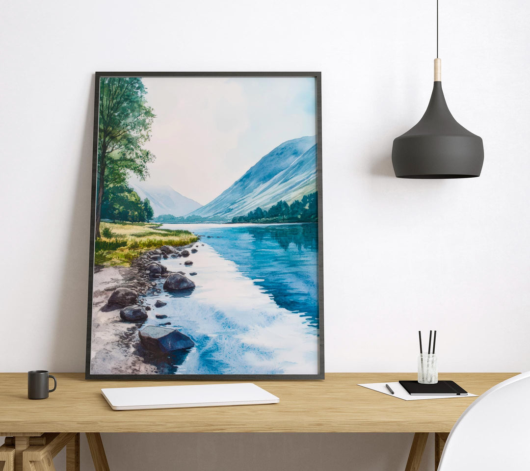 Buttermere Watercolor Poster Wall Art Buttermere Wall Hanging Home Décor Buttermere Gift Art Lovers United Kingdom Art Lover Gift