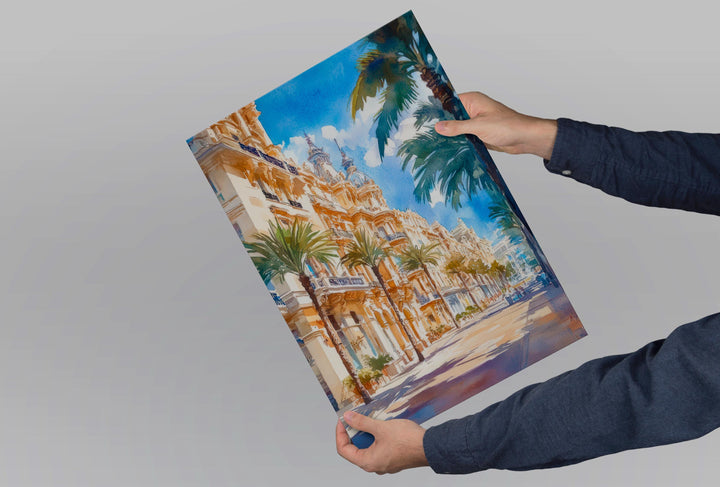 Valencia Watercolor Poster Spain Travel Print Wall Art Home Decor Gift Spanish City Souvenir Arts Science Beach Wall Decor Hanging