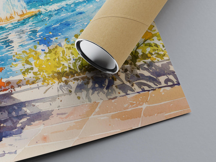 Geneva watercolor poster Wall Art Geneva Wall Hanging Home Décor Geneva Gift Art Lovers Switzerland Art Lover Gift Switzerland wall art