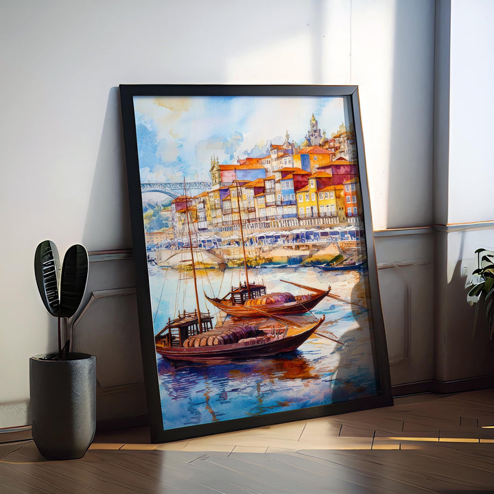 Porto watercolor poster Wall Art Porto Wall Hanging Home Décor Porto Gift Art Lovers Portugal Art Lover Gift Portugal wall art