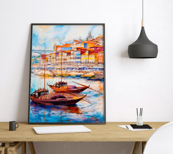 Porto watercolor poster Wall Art Porto Wall Hanging Home Décor Porto Gift Art Lovers Portugal Art Lover Gift Portugal wall art