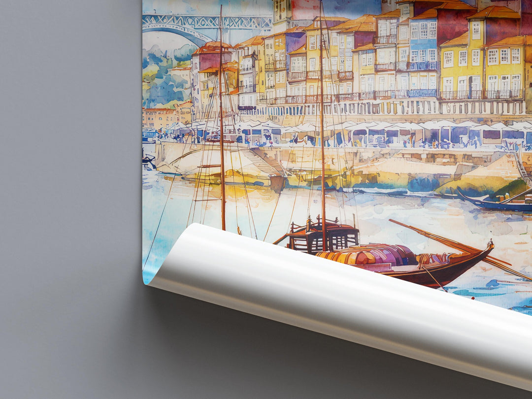 Porto watercolor poster Wall Art Porto Wall Hanging Home Décor Porto Gift Art Lovers Portugal Art Lover Gift Portugal wall art