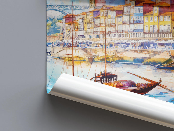 Porto watercolor poster Wall Art Porto Wall Hanging Home Décor Porto Gift Art Lovers Portugal Art Lover Gift Portugal wall art