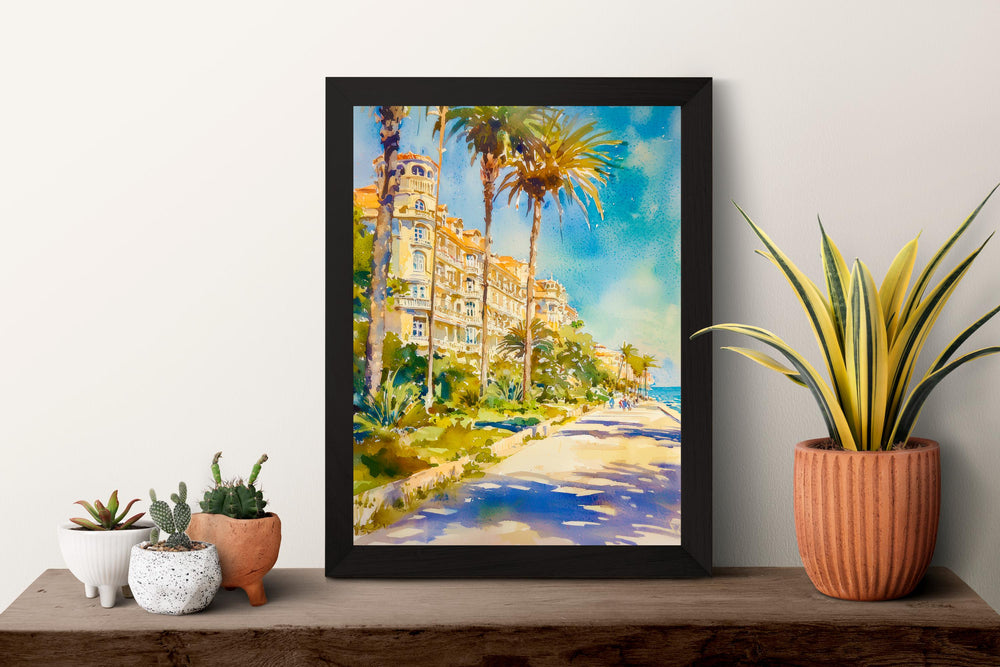 Estoril watercolor poster Wall Art Estoril Wall Hanging Home Décor Estoril Gift Art Lovers Portugal Art Lover Gift Portugal wall art