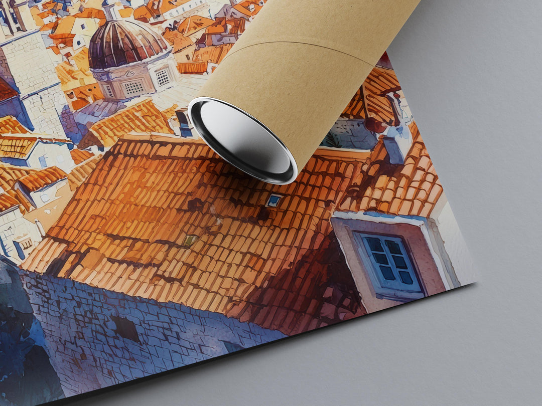 Dubrovnik Watercolor Poster Wall Art Dubrovnik Wall Hanging Home Décor Dubrovnik Gift Art Lovers Croatia Wall Art Dubrovnik Travel Poster