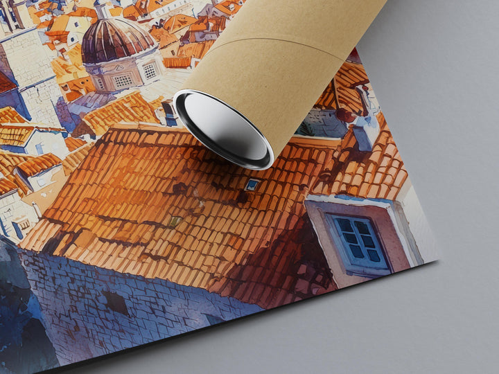 Dubrovnik Watercolor Poster Wall Art Dubrovnik Wall Hanging Home Décor Dubrovnik Gift Art Lovers Croatia Wall Art Dubrovnik Travel Poster