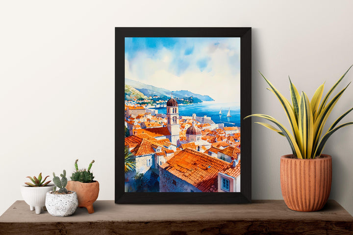Dubrovnik Watercolor Poster Wall Art Dubrovnik Wall Hanging Home Décor Dubrovnik Gift Art Lovers Croatia Wall Art Dubrovnik Travel Poster