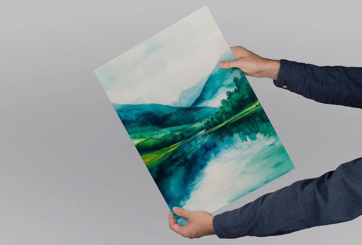 Wicklow Mountains Watercolor Poster Wall Art Wicklow Mountains Wall Hanging Home Décor Wicklow Mountains Gift Art Lovers Ireland Wall Art