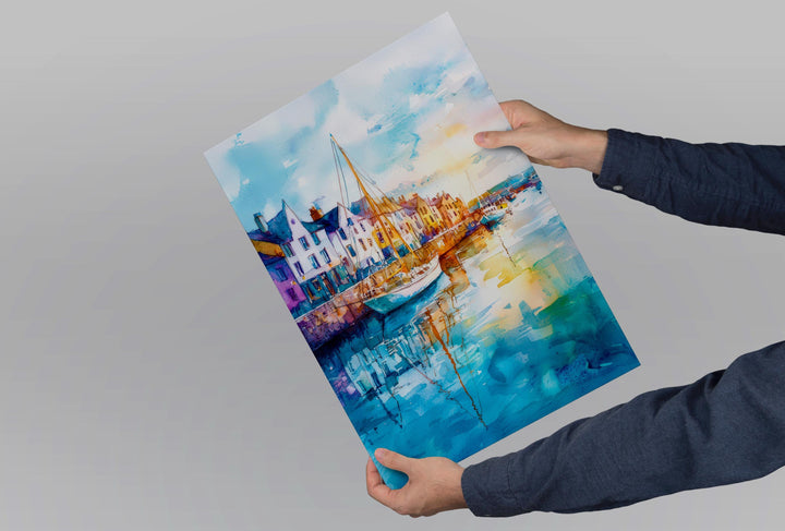 Galway Watercolor Poster Wall Art Galway Wall Hanging Home Décor Galway Gift Art Lovers Ireland Wall Art Galway Travel Poster Gift