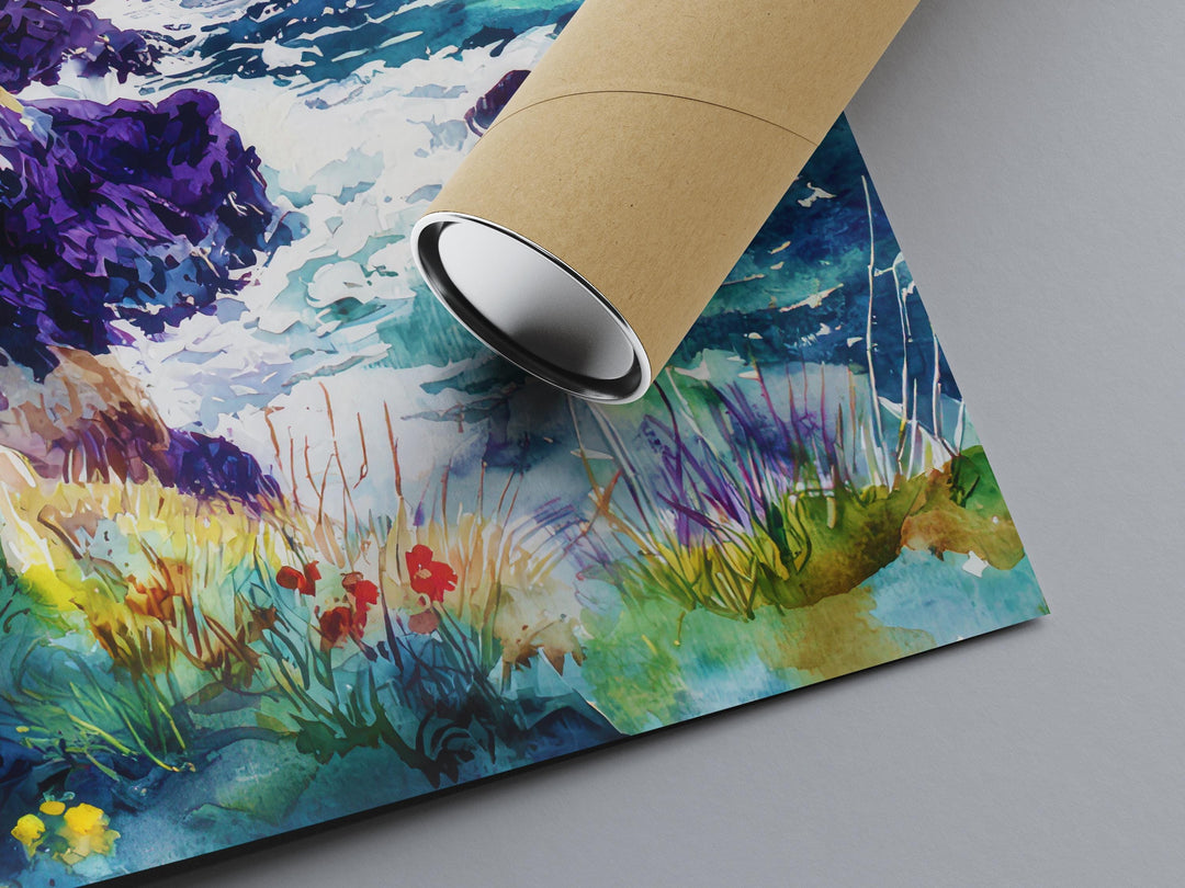 Donegal Watercolor Poster Wall Art Donegal Wall Hanging Home Décor Donegal Gift Art Lovers Ireland Wall Art Donegal Travel Poster Gift