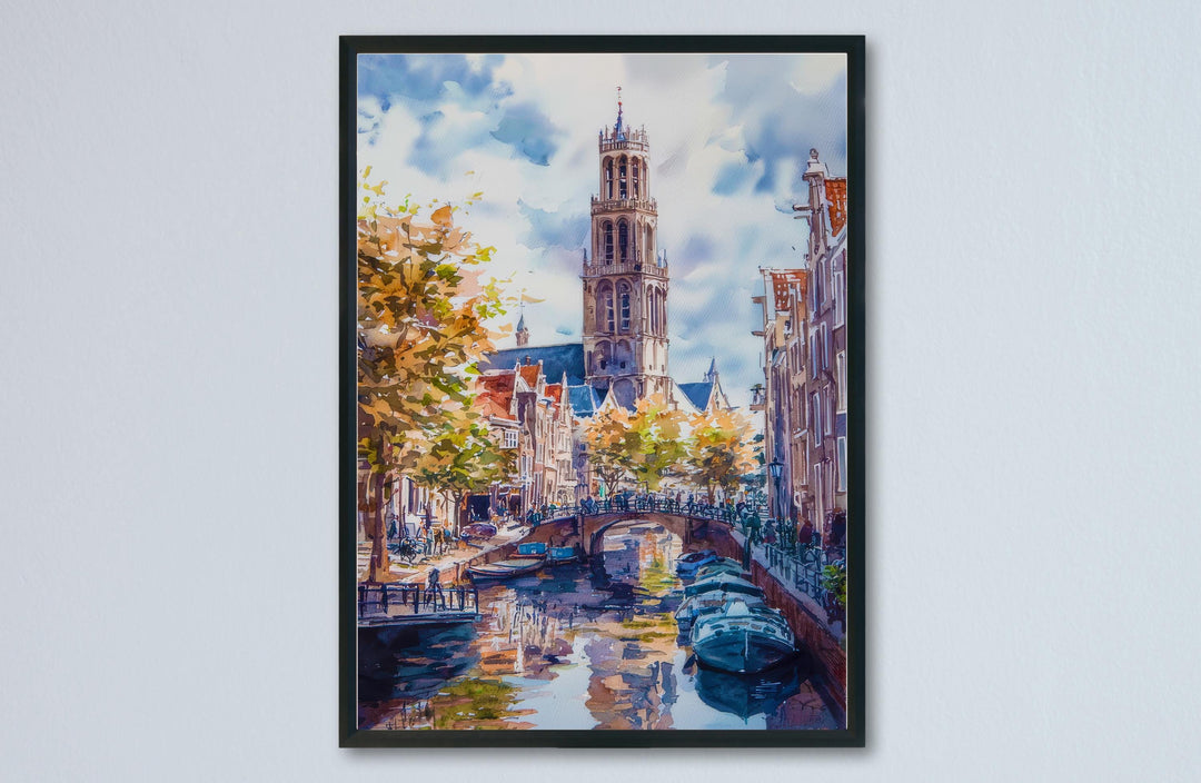 Utrecht Watercolor Poster Wall Art Utrecht Wall Hanging Home Décor Utrecht Gift Art Lovers Netherlands Art Lover Gift