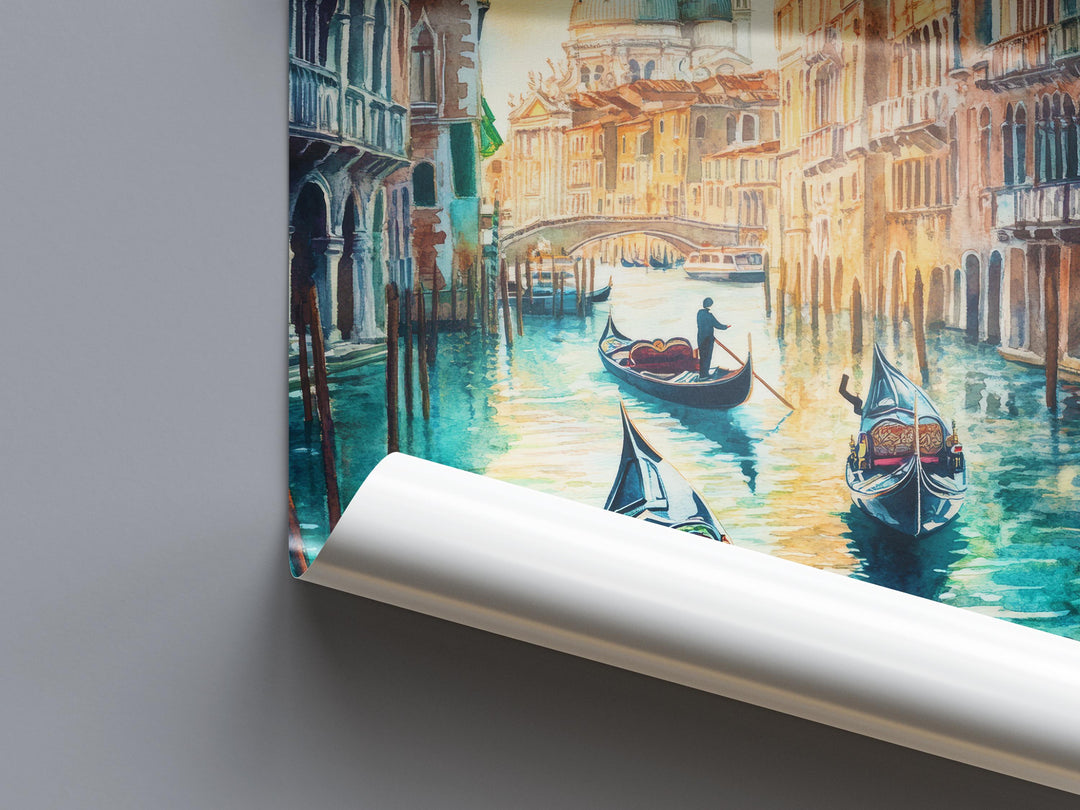 Venice Watercolor Poster Wall Art Venice Wall Hanging Home Décor Venice Gift Art Lovers Italy Art Lover Gift