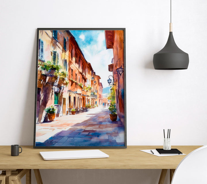Parma Watercolor Poster Wall Art Parma Wall Hanging Home Décor Parma Gift Art Lovers Italy Art Lover Gift, Italian Cityscape Travel Print