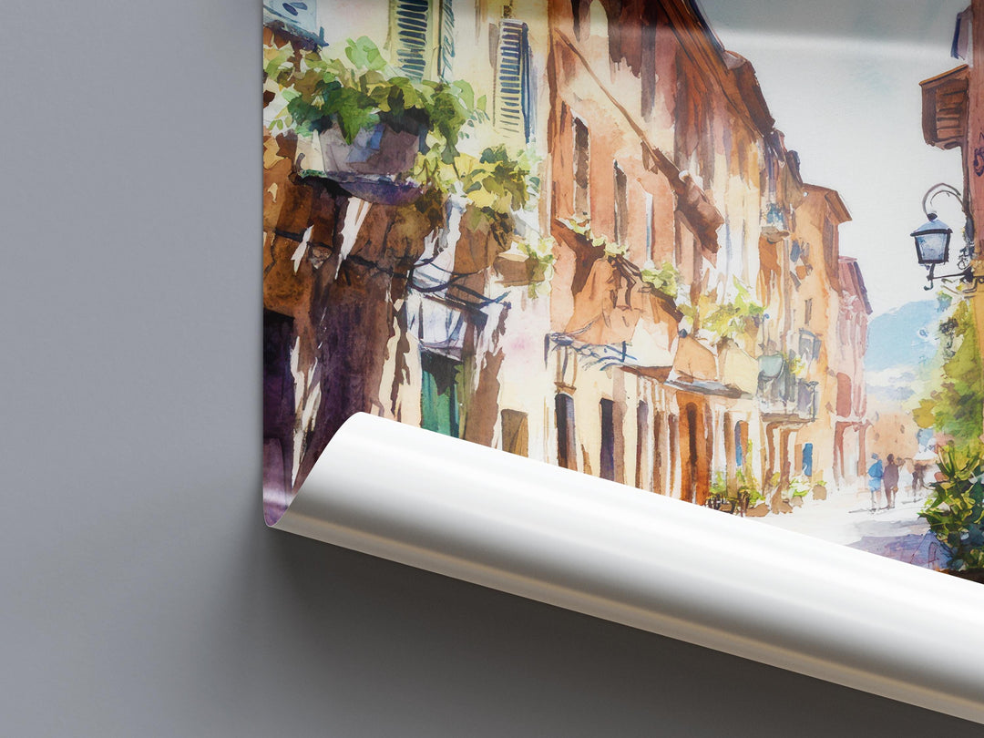 Parma Watercolor Poster Wall Art Parma Wall Hanging Home Décor Parma Gift Art Lovers Italy Art Lover Gift, Italian Cityscape Travel Print