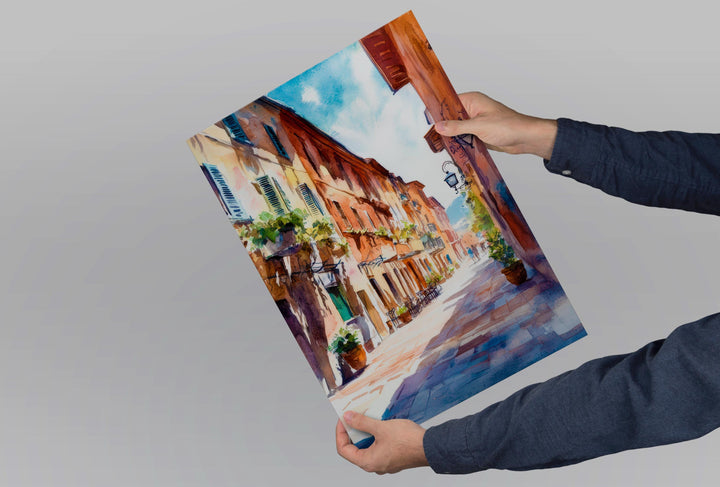 Parma Watercolor Poster Wall Art Parma Wall Hanging Home Décor Parma Gift Art Lovers Italy Art Lover Gift, Italian Cityscape Travel Print