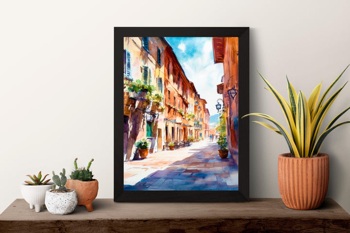 Parma Watercolor Poster Wall Art Parma Wall Hanging Home Décor Parma Gift Art Lovers Italy Art Lover Gift, Italian Cityscape Travel Print