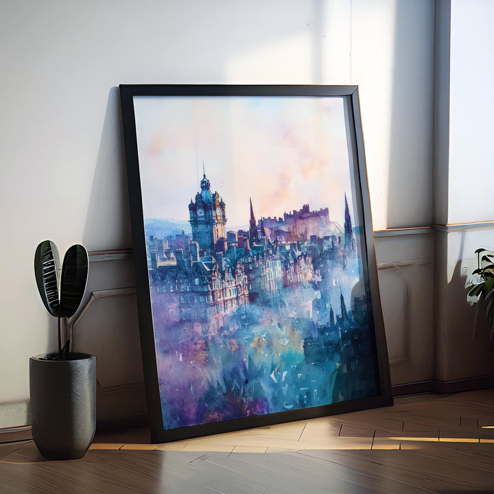 Edinburgh watercolor poster Wall Art Edinburgh Wall Hanging Home Décor Edinburgh Gift Art Lovers Scotland Art Lover Gift Scotland wall art