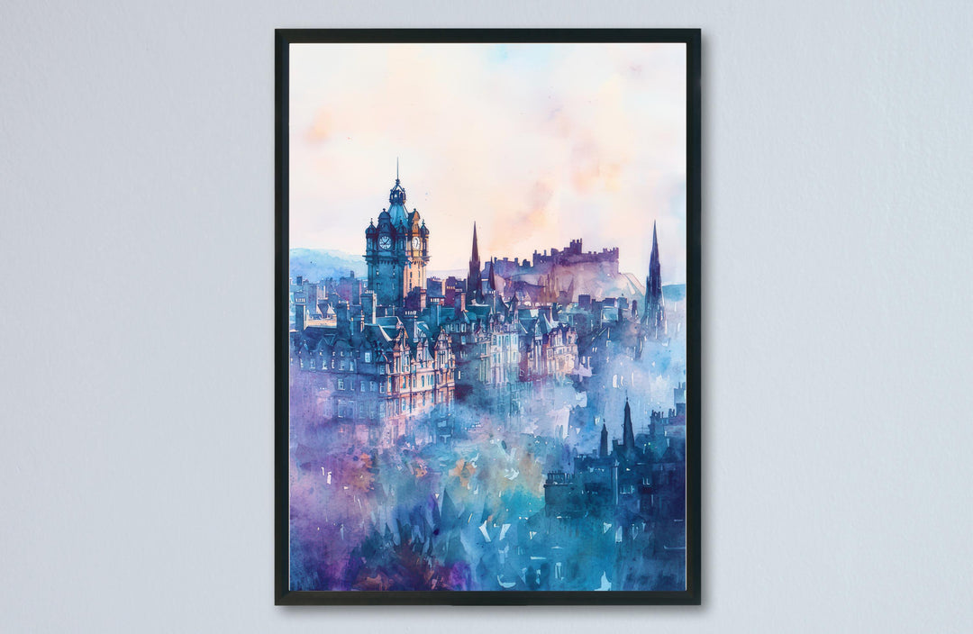 Edinburgh watercolor poster Wall Art Edinburgh Wall Hanging Home Décor Edinburgh Gift Art Lovers Scotland Art Lover Gift Scotland wall art