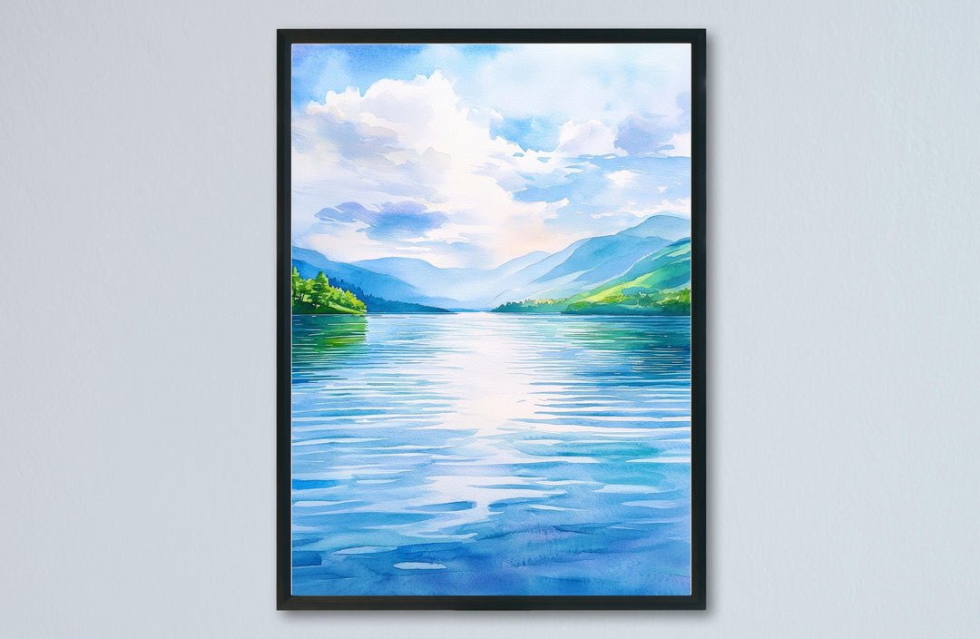 Loch Lomond watercolor poster Wall Art Loch Lomond Wall Hanging Home Décor Loch Lomond Gift Art Lovers Scotland Art Lover Gift Scotland