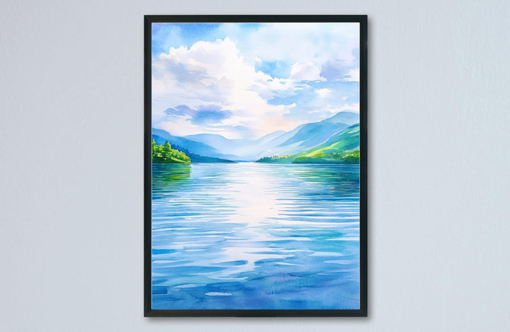 Loch Lomond watercolor poster Wall Art Loch Lomond Wall Hanging Home Décor Loch Lomond Gift Art Lovers Scotland Art Lover Gift Scotland