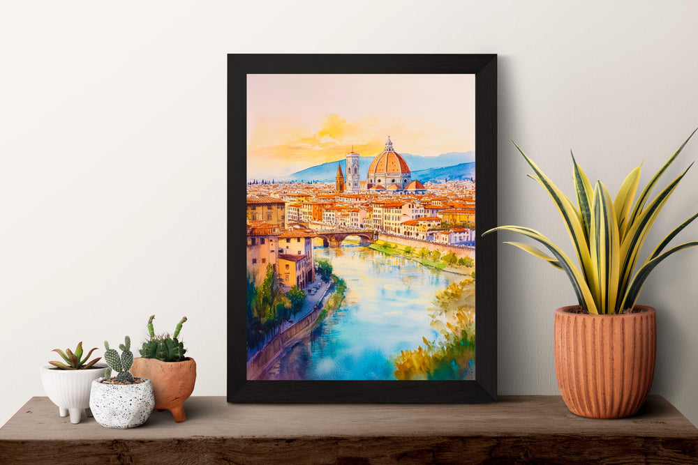 Florence Watercolor Poster Wall Art Florence Wall Decor Home Décor Florence Gift Art Lovers Italy Art Lover Gift, Travel Souvenir Print