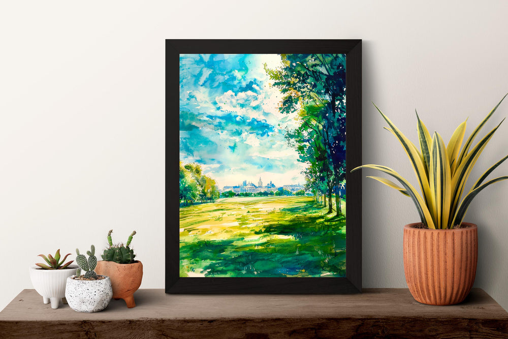 Greenwich Park watercolor poster Wall Art Greenwich Park Wall Hanging Home Décor Greenwich Park Gift Art Lovers England Art Lover Gift
