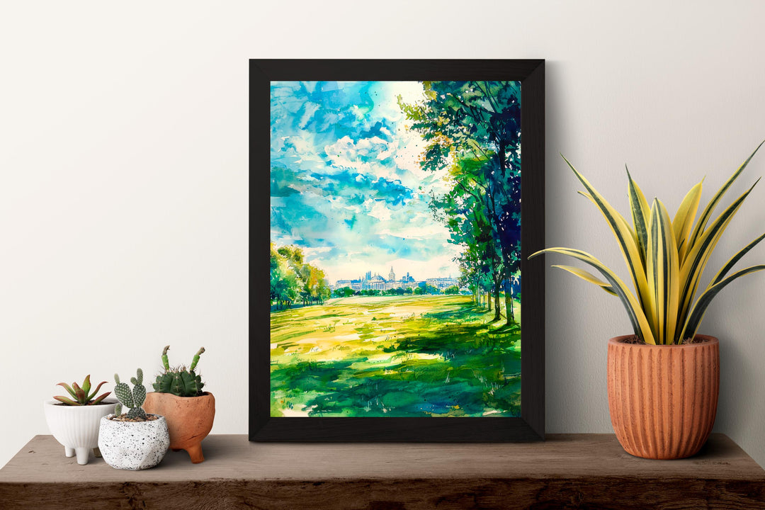 Greenwich Park watercolor poster Wall Art Greenwich Park Wall Hanging Home Décor Greenwich Park Gift Art Lovers England Art Lover Gift