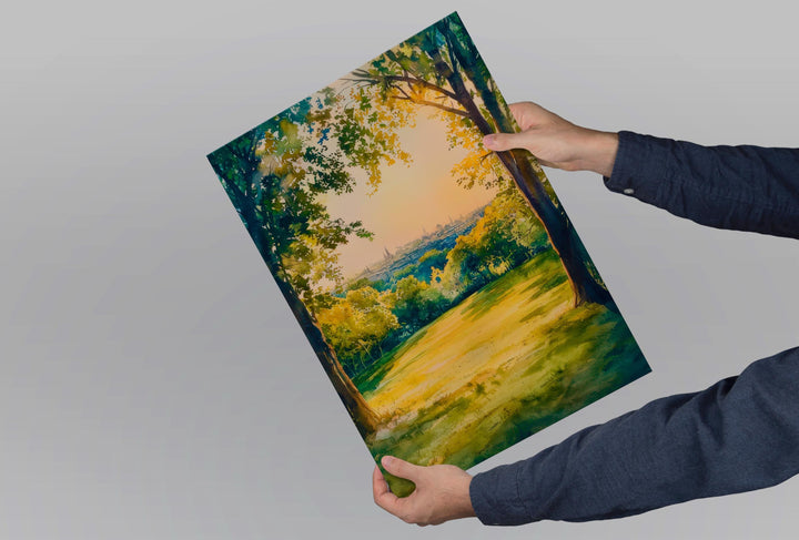 Hampstead Heath watercolor poster Wall Art Hampstead Heath Wall Hanging Home Décor Hampstead Heath Gift Art Lovers England Art Lover Gift