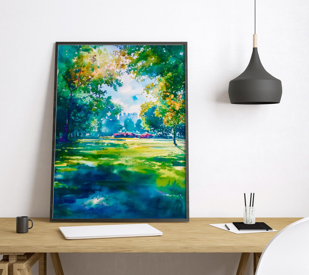 Regent's Park watercolor poster Wall Art Regent's Park Wall Hanging Home Décor Regent's Park Gift Art Lovers England Art Lover Gift England