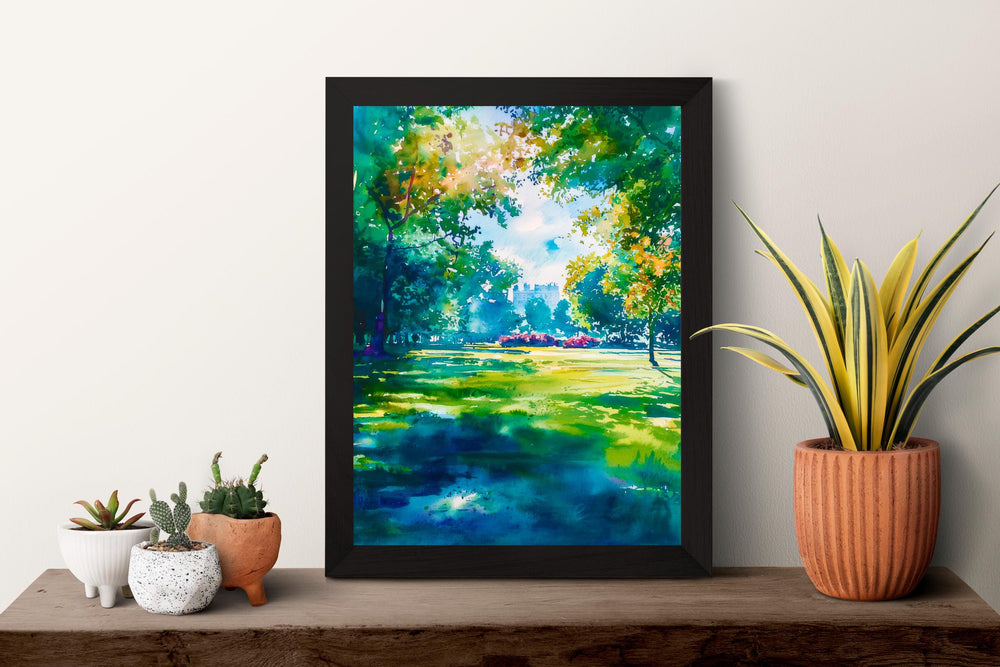 Regent's Park watercolor poster Wall Art Regent's Park Wall Hanging Home Décor Regent's Park Gift Art Lovers England Art Lover Gift England