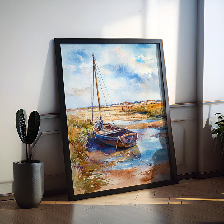 Blakeney watercolor poster Wall Art Blakeney Wall Hanging Home Décor Blakeney Gift Art Lovers England Art Lover Gift England wall art