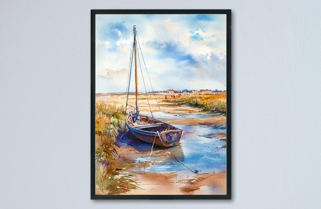 Blakeney watercolor poster Wall Art Blakeney Wall Hanging Home Décor Blakeney Gift Art Lovers England Art Lover Gift England wall art