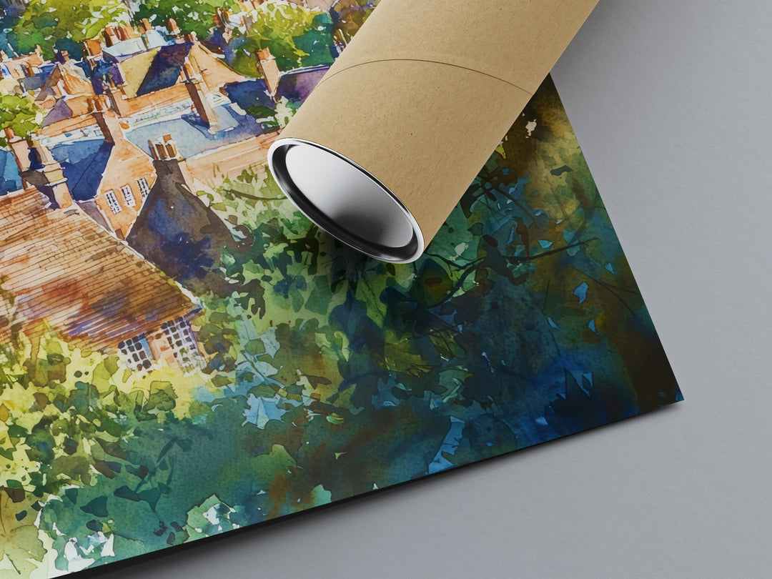 Norwich watercolor poster Wall Art Norwich Wall Hanging Home Décor Norwich Gift Art Lovers England Art Lover Gift England wall art