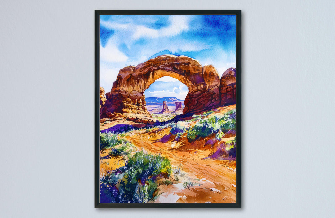 Arches National Park watercolor poster Wall Art Arches National Park Wall Hanging Home Décor Arches National Park Gift Art Lovers Utah