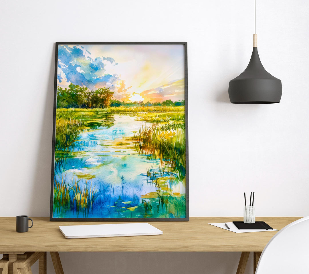 Everglades National Park watercolor poster Wall Art Everglades National Park Wall Hanging Home Décor Everglades National Park Gift Art Lover