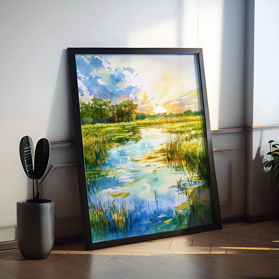 Everglades National Park watercolor poster Wall Art Everglades National Park Wall Hanging Home Décor Everglades National Park Gift Art Lover