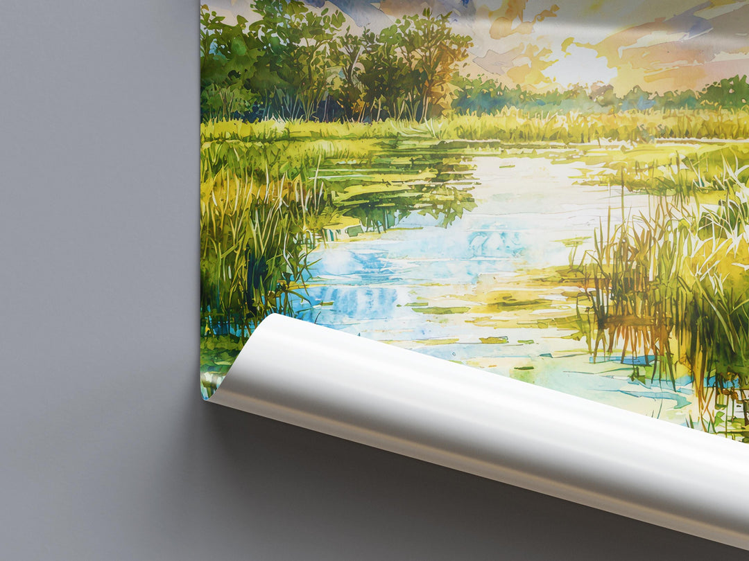 Everglades National Park watercolor poster Wall Art Everglades National Park Wall Hanging Home Décor Everglades National Park Gift Art Lover