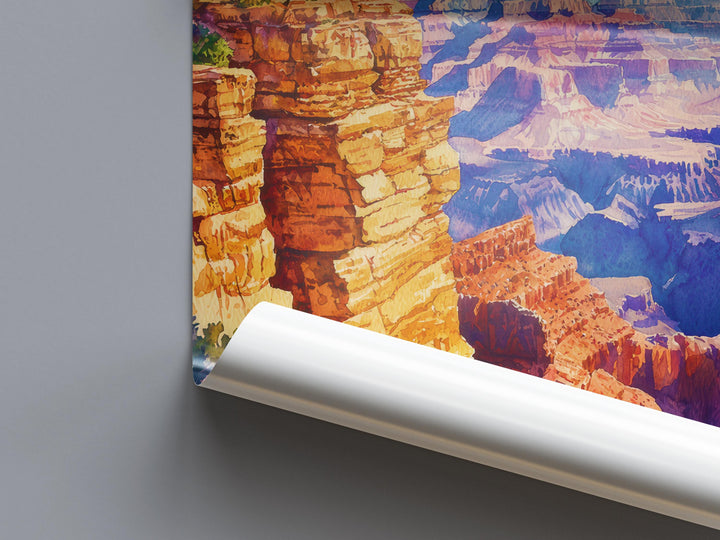 Grand Canyon watercolor poster Wall Art Grand Canyon Wall Hanging Home Décor Grand Canyon Gift Art Lovers Arizona Art Lover Gift Arizona