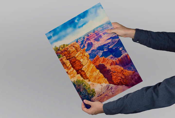 Grand Canyon watercolor poster Wall Art Grand Canyon Wall Hanging Home Décor Grand Canyon Gift Art Lovers Arizona Art Lover Gift Arizona