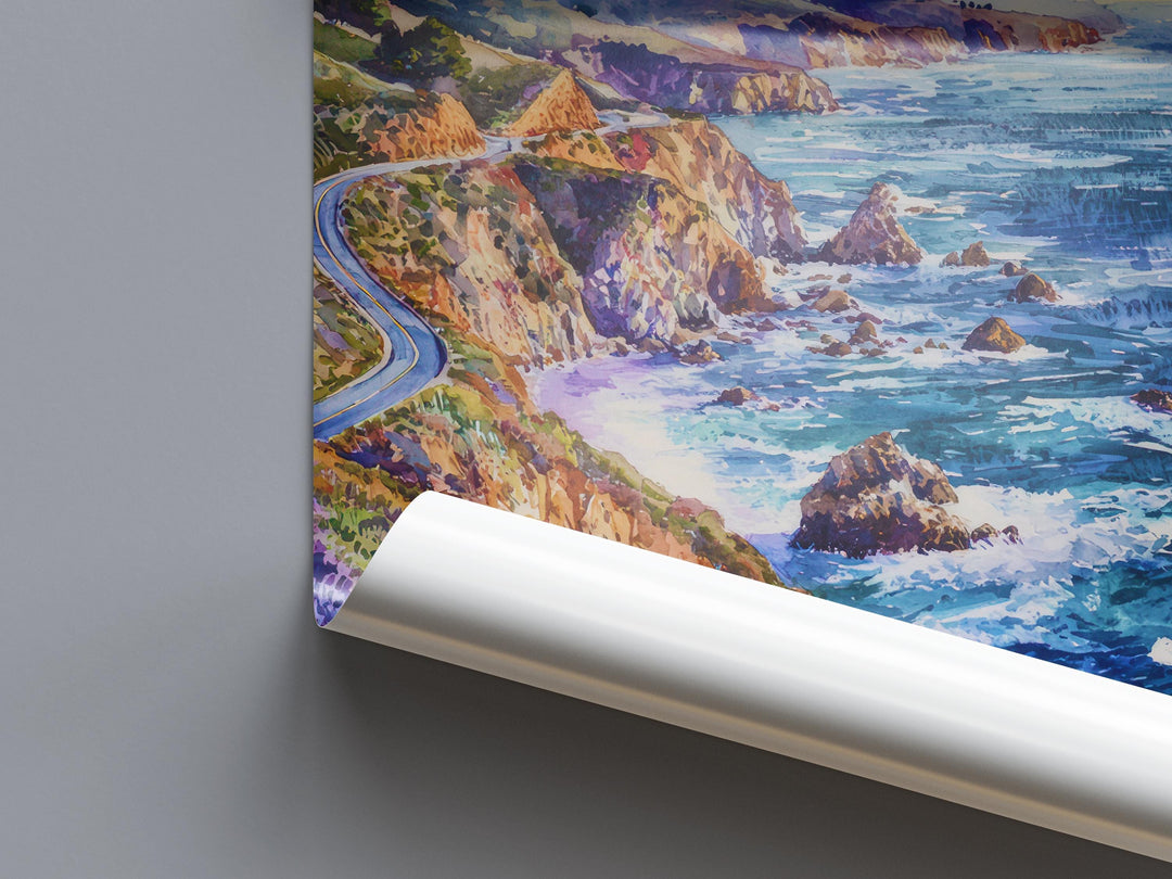 Monterey watercolor poster Wall Art Monterey Wall Hanging Home Décor Monterey Gift Art Lovers California Art Lover Gift California wall art
