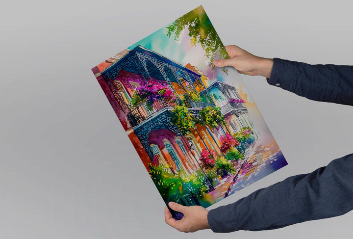 New Orleans watercolor poster Wall Art New Orleans Wall Hanging Home Décor New Orleans Gift Art Lovers Louisiana Art Lover Gift Louisiana