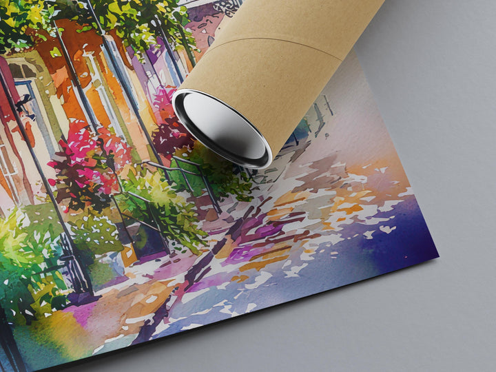 New Orleans watercolor poster Wall Art New Orleans Wall Hanging Home Décor New Orleans Gift Art Lovers Louisiana Art Lover Gift Louisiana