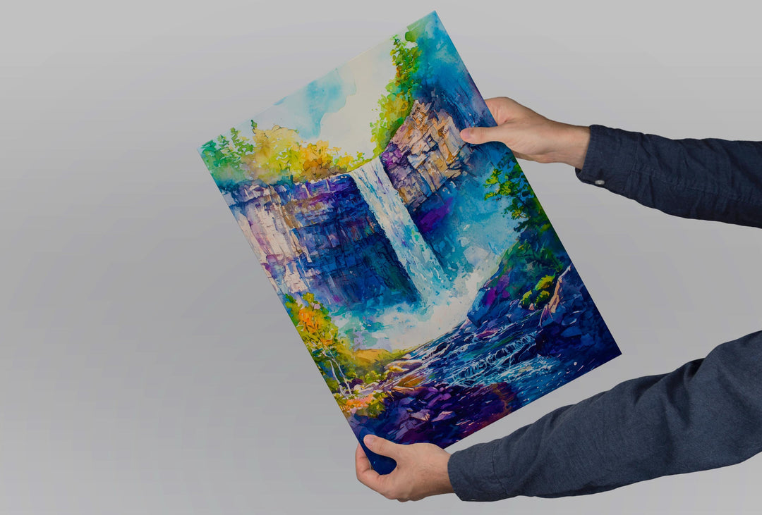 Taughannock Falls State Park watercolor poster Wall Art Taughannock Falls State Park Wall Hanging Home Décor Taughannock Falls State Park