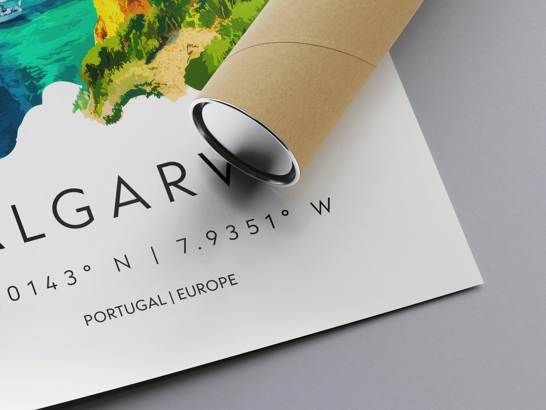 Algarve Watercolor Poster Wall Art Algarve Wall Decor Home Décor Algarve Gift Portugal Art Lover Gift, Travel Souvenir Print