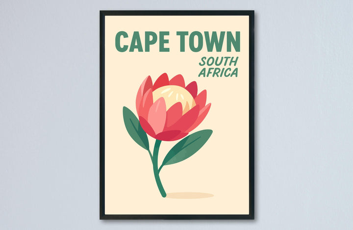 Cape Town Preppy Poster Wall Art Cape Town Wall Decor Home Décor Cape Town Gift South Africa Art Lover Gift, Travel Souvenir Print